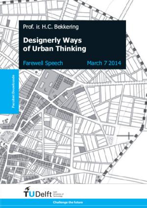 Cover for Designerly Ways of Urban Thinking: Farewell Speech