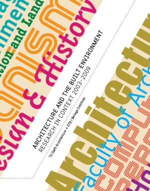Cover for Architecture and the Built Environment: Research in Context 2003-2009