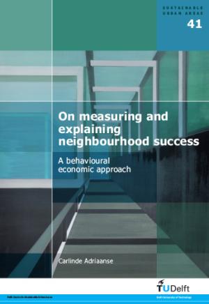 Cover for On Measuring and Explaining Neighbourhood Success: A Behavioural Economic Approach