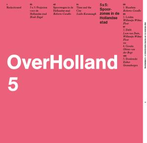 Cover for OverHolland 5: Architectural studies for the Dutch city