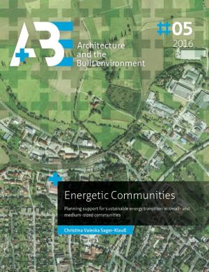 Cover for Energetic Communities: Planning support for sustainable energy transition in small- and medium-sized communities
