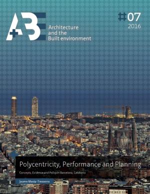 Cover for Polycentricity, Performance and Planning: Concepts, Evidence and Policy in Barcelona, Catalonia
