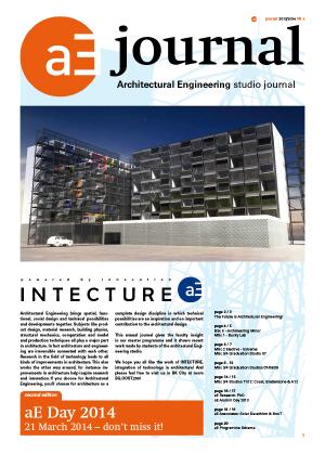 Cover for aE Journal 2013/2014: The Future is Architectural Engineering!