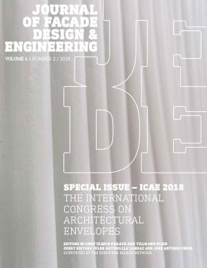 Cover for The International Congress on Architectural Envelopes | Special issue -2018
