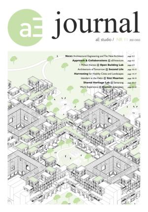 Cover for aE Journal 2020/2021: Architectural Engineering and The New Architect